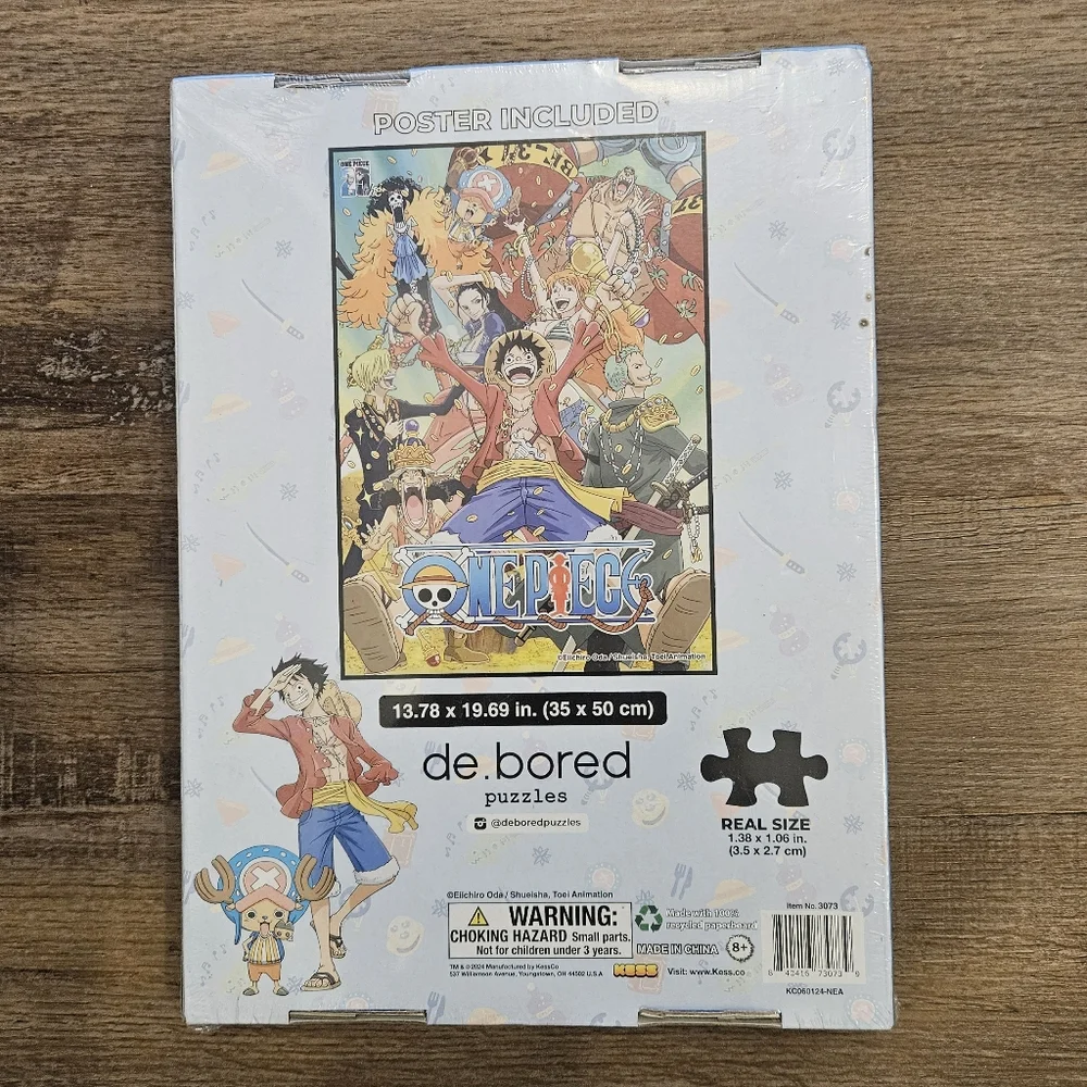 One Piece 300-Piece Puzzle 13.78 X 19.69 in. New Unopened Box Poster Included